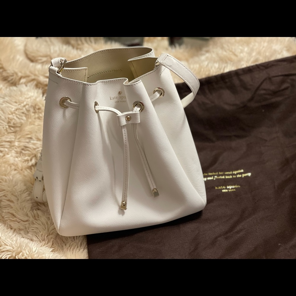 Kate Spade White Bucket Bag